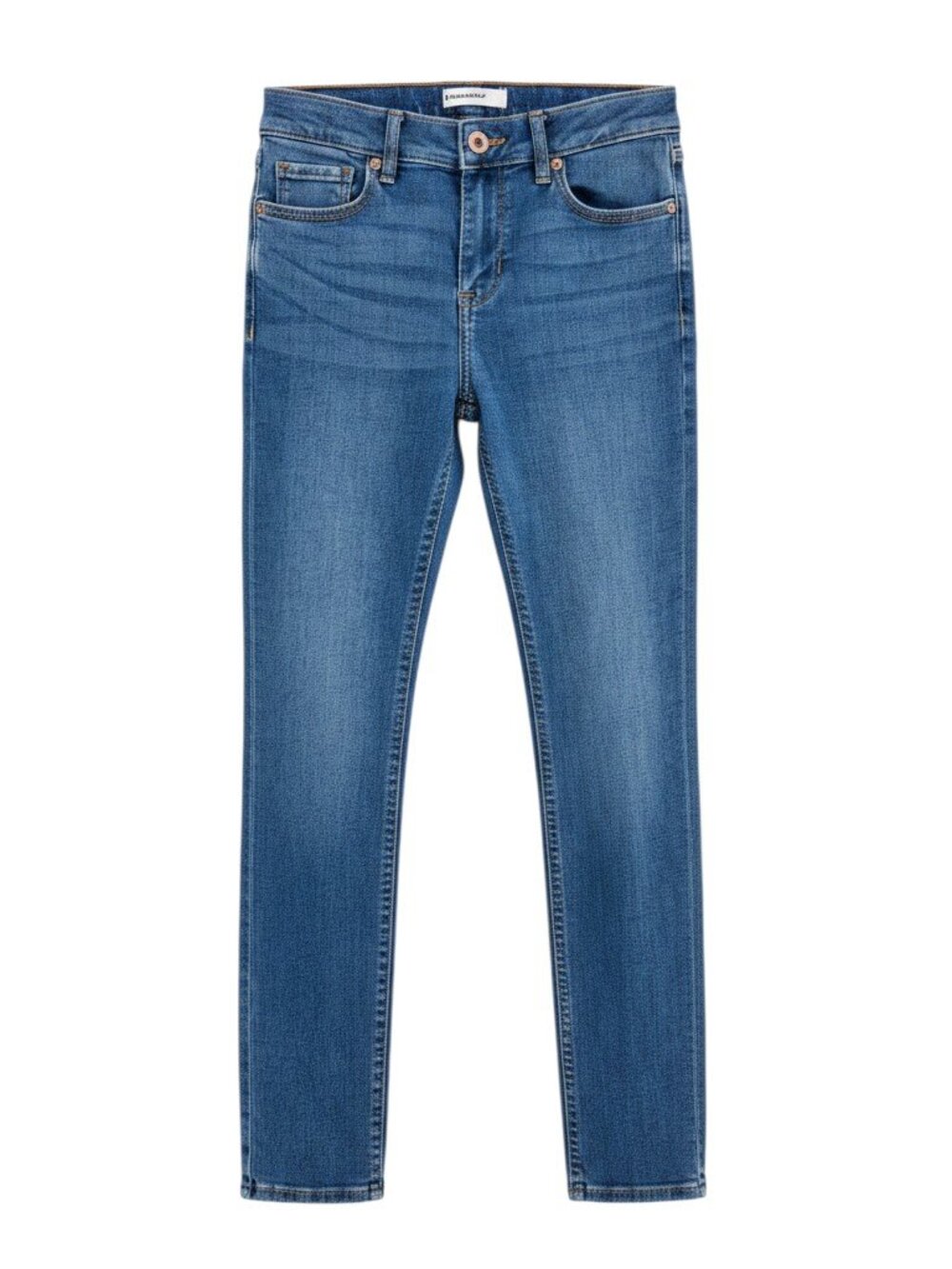 Abercrombie Kids High-Rise Super Skinny Jeans Size 11/12 Medium Wash Blue EUC